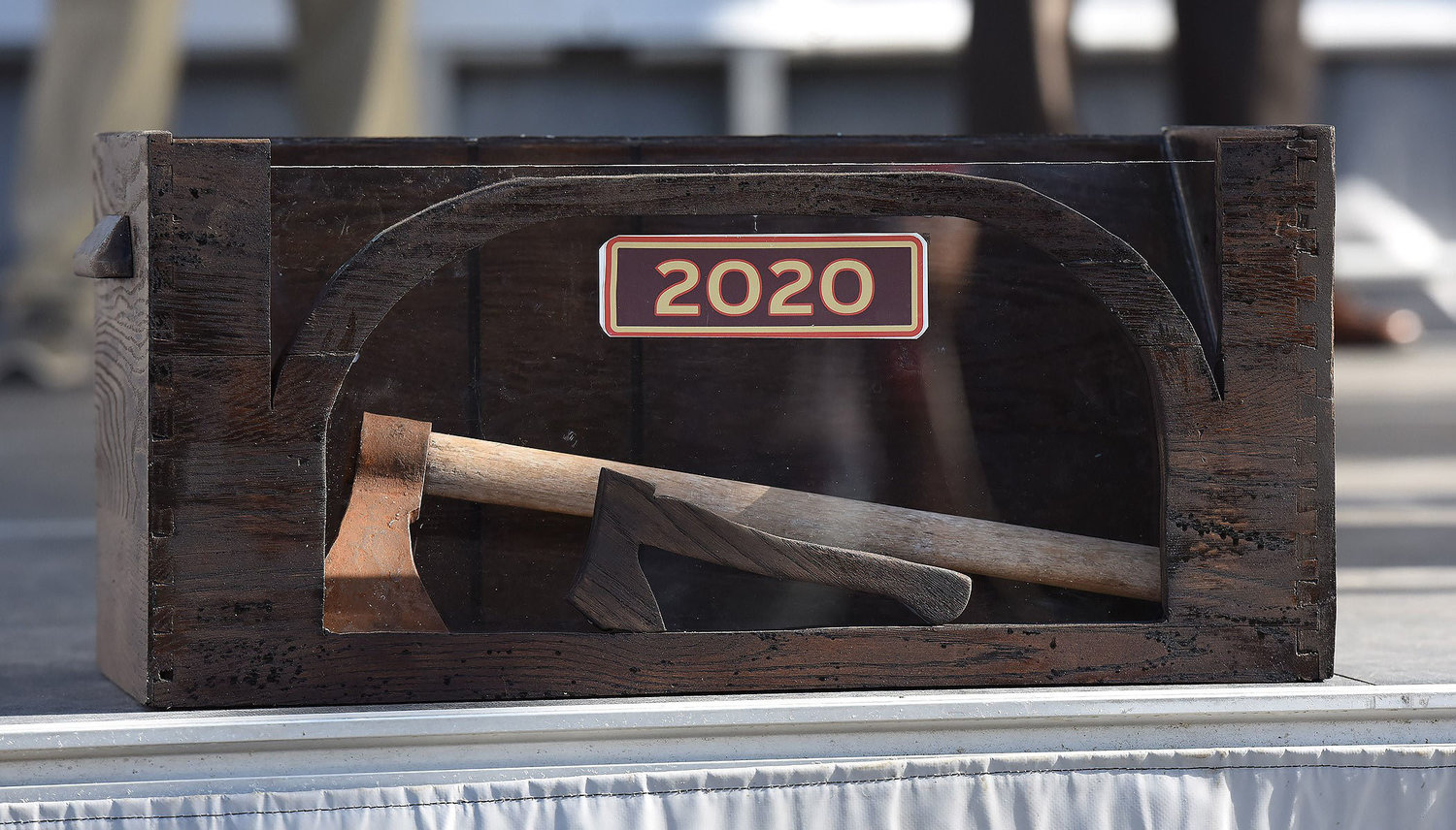 In 2020, the official Return Day ceremonies were canceled during the pandemic. A downsized event, however, was quickly put together and there was a ceremonial burial of the hatchet.